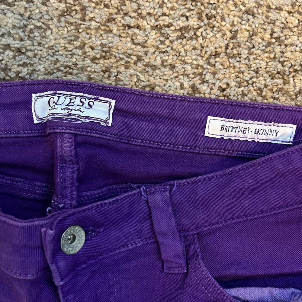 Purple guess skinny jeans - Picture 3 of 6